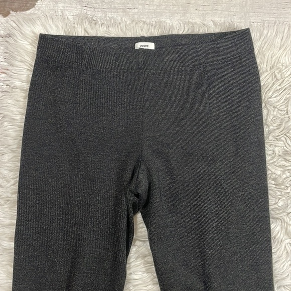 Vince Charcoal Gray Textured Stitch Front Seam Leggings - Picture 5 of 12